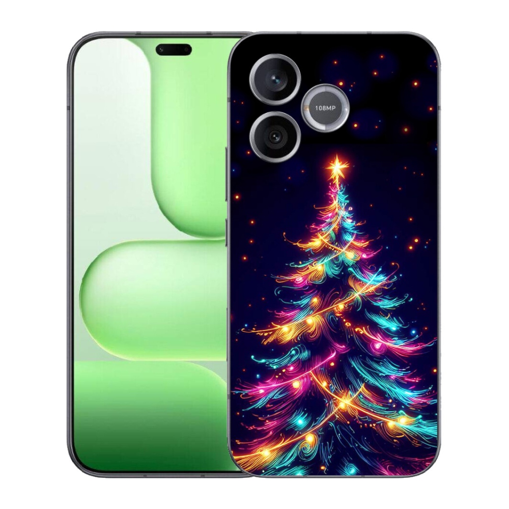 mmCase gél tok a Honer 600 Lite-hez – neon karácsonyfa