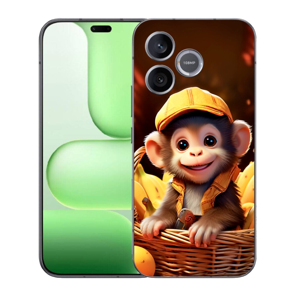 mmCase gél tok a Honer 600 Lite-hez – majom a kosárban