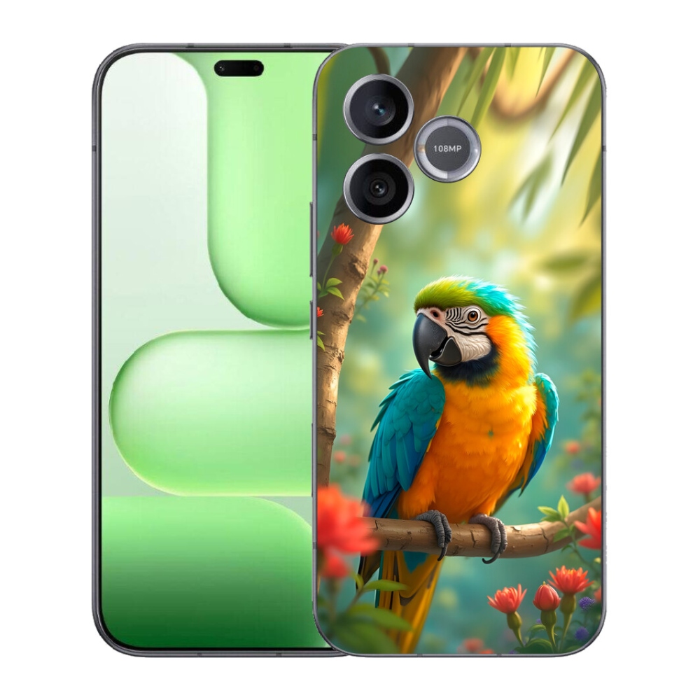 mmCase géltok a Honer 600 Lite-hez – kék-sárga ara papagáj