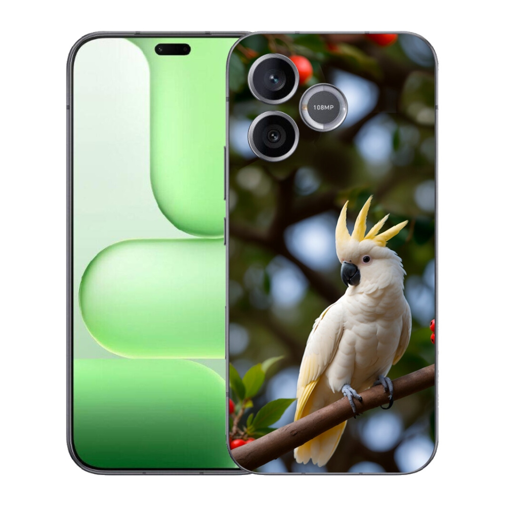 mmCase gélhuzat a Honer 600 Lite-hez – kakadu papagáj 3