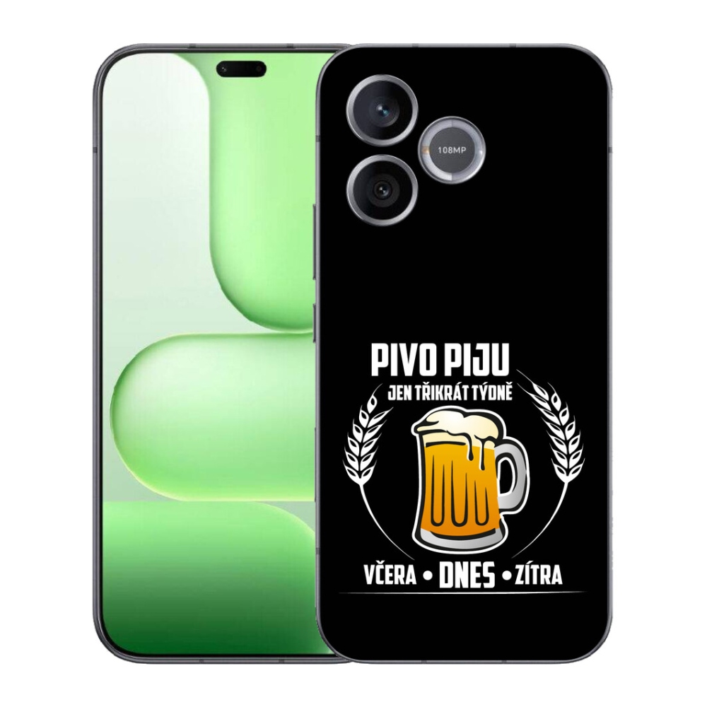 mmCase géltok a Honer 600 Lite-hoz – sörös motívum, fekete háttér