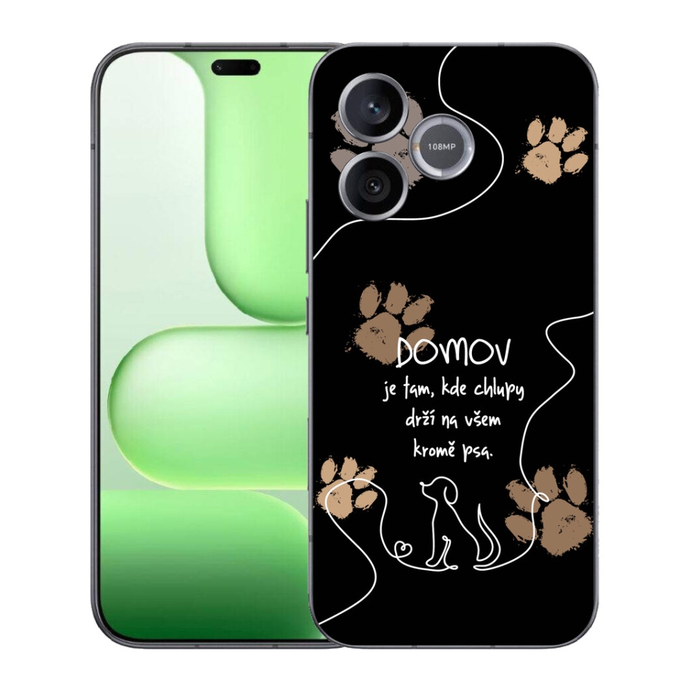 mmCase géltok a Honer 600 Lite-hoz – kutyás motívum, fekete háttér