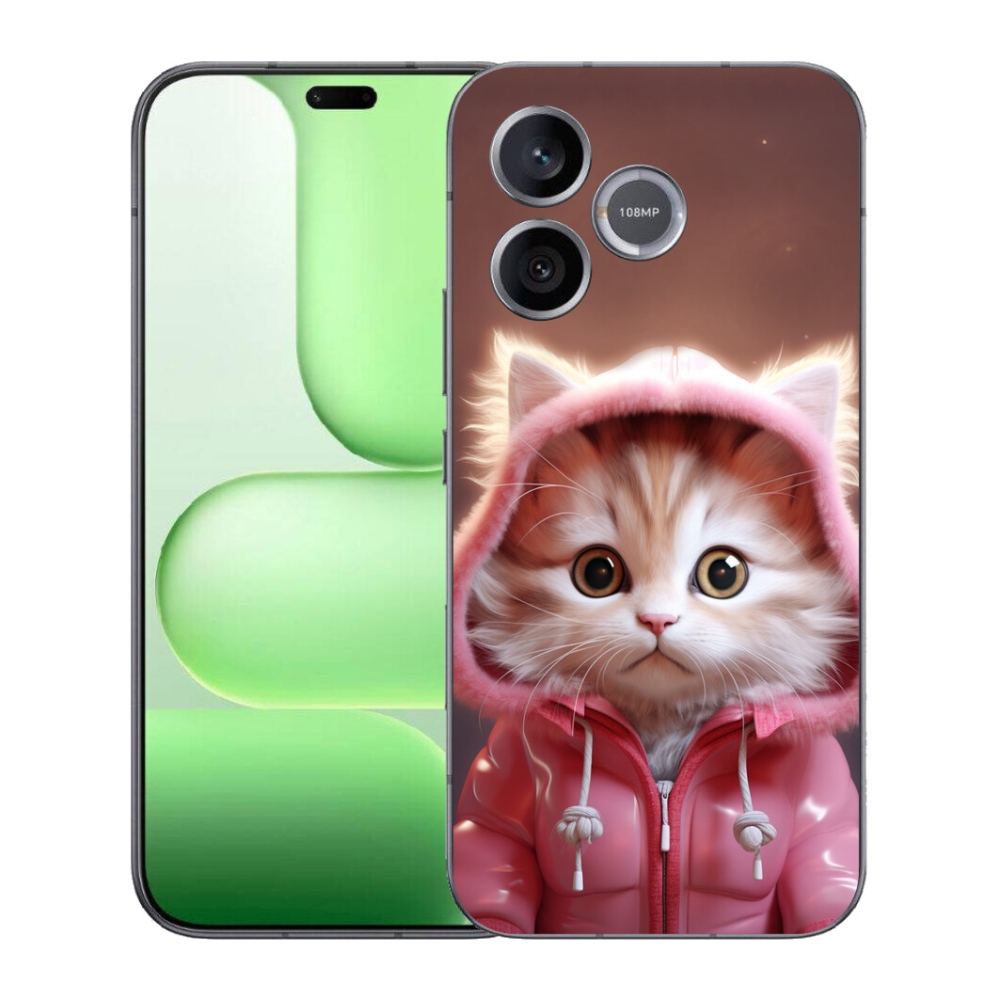 mmCase gél tok a Honer 600 Lite-hez – aranyos cica 3
