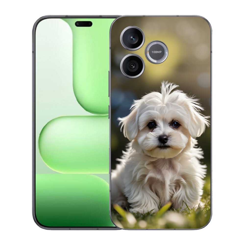 mmCase gél tok a Honer 600 Lite-hez – aranyos máltai kutyus