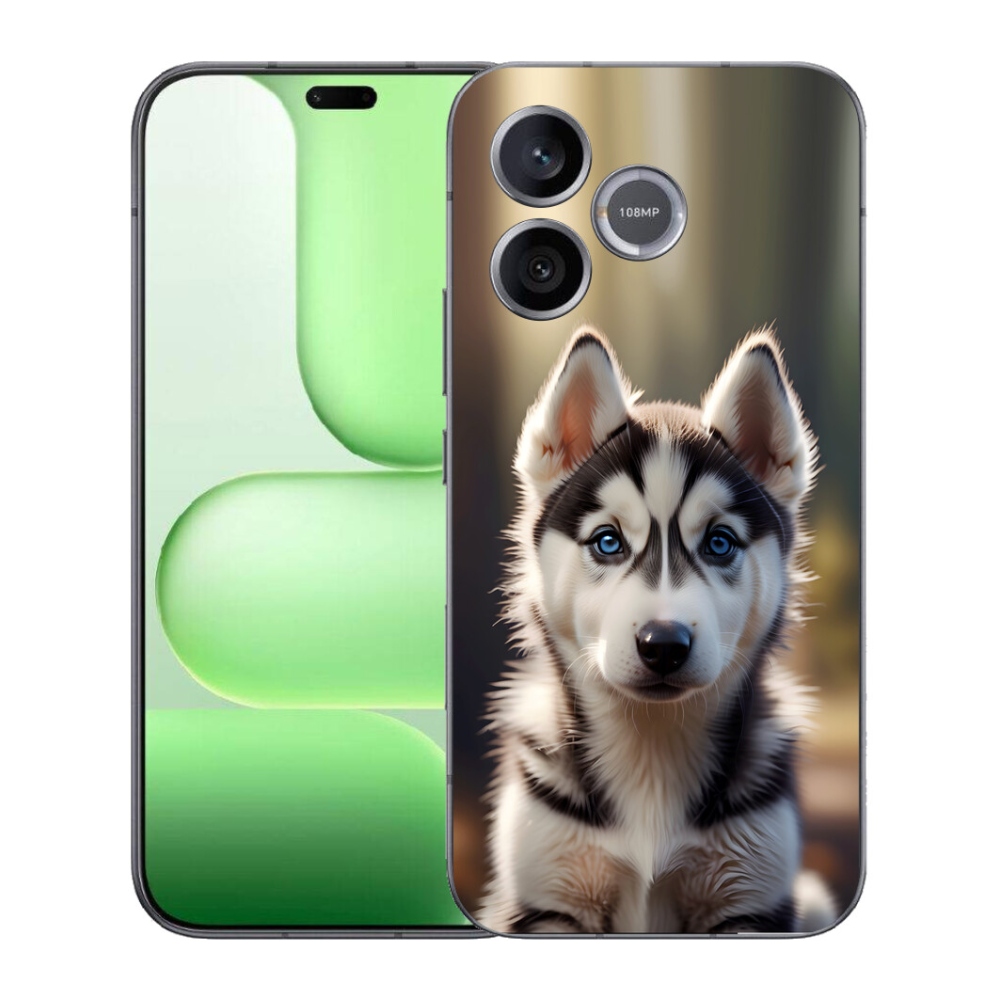 mmCase gél tok a Honer 600 Lite-hez – aranyos szibériai husky