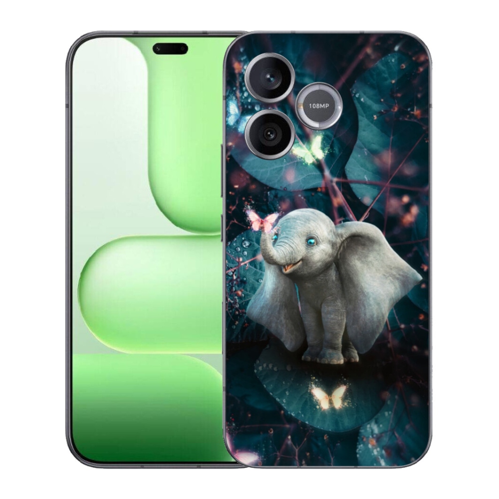 mmCase gél tok a Honer 600 Lite-hoz – aranyos elefánt