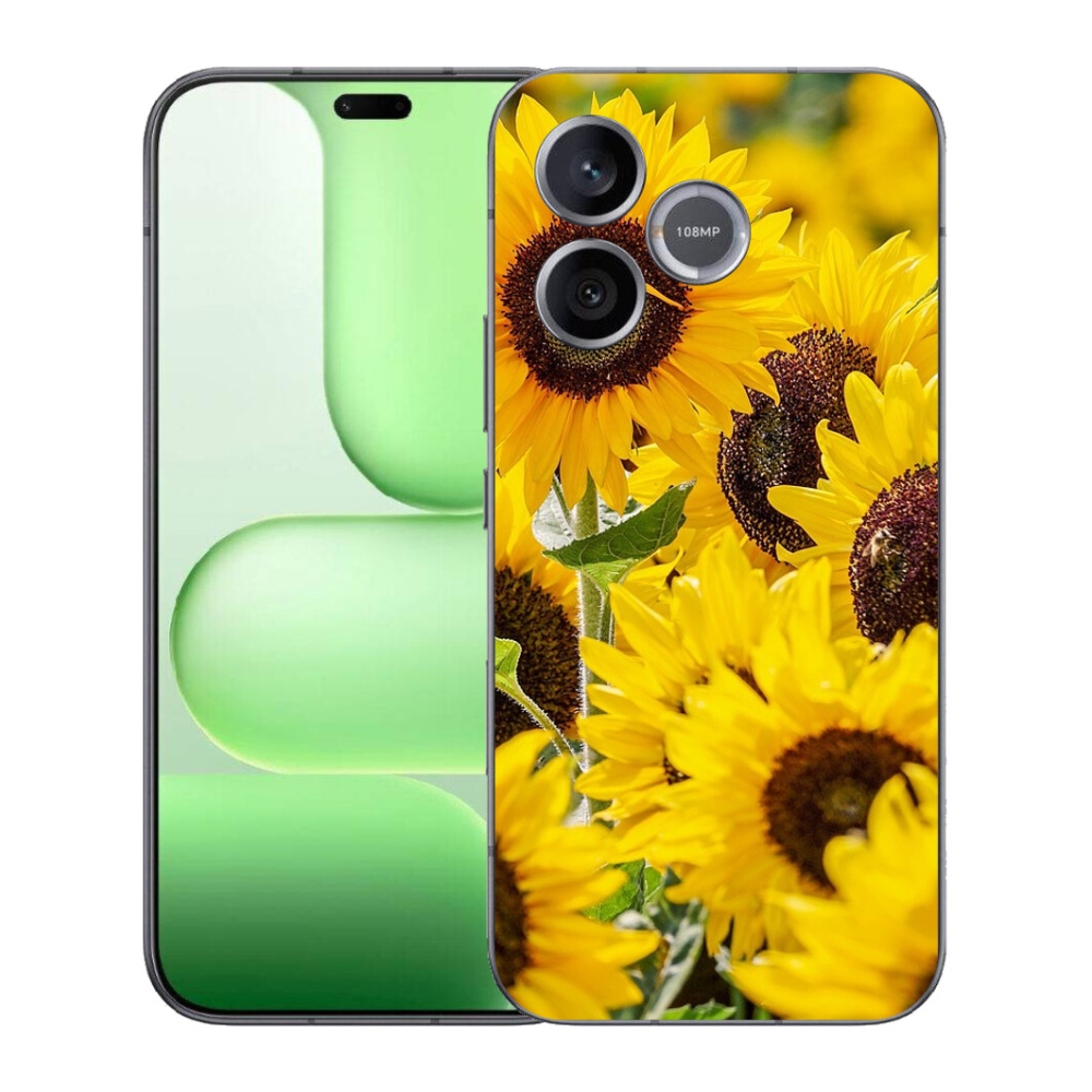 mmCase gél tok a Honer 600 Lite-hez – napraforgó