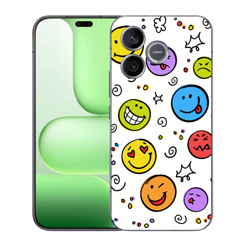 mmCase gél tok a Honer 600 Lite-hez – mosolygós arcok