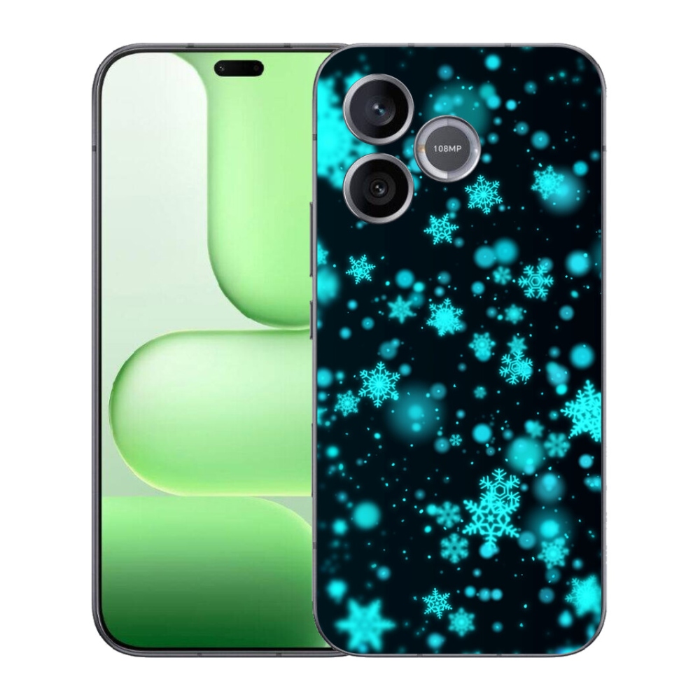 mmCase gél tok a Honer 600 Lite-hez – hópelyhek 1