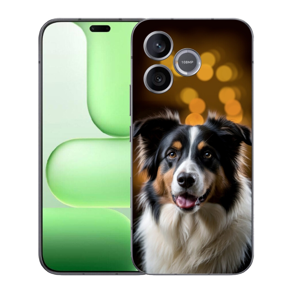 mmCase gélburkolat a Honer 600 Lite-hoz – mosolygós ausztrál juhászkutya
