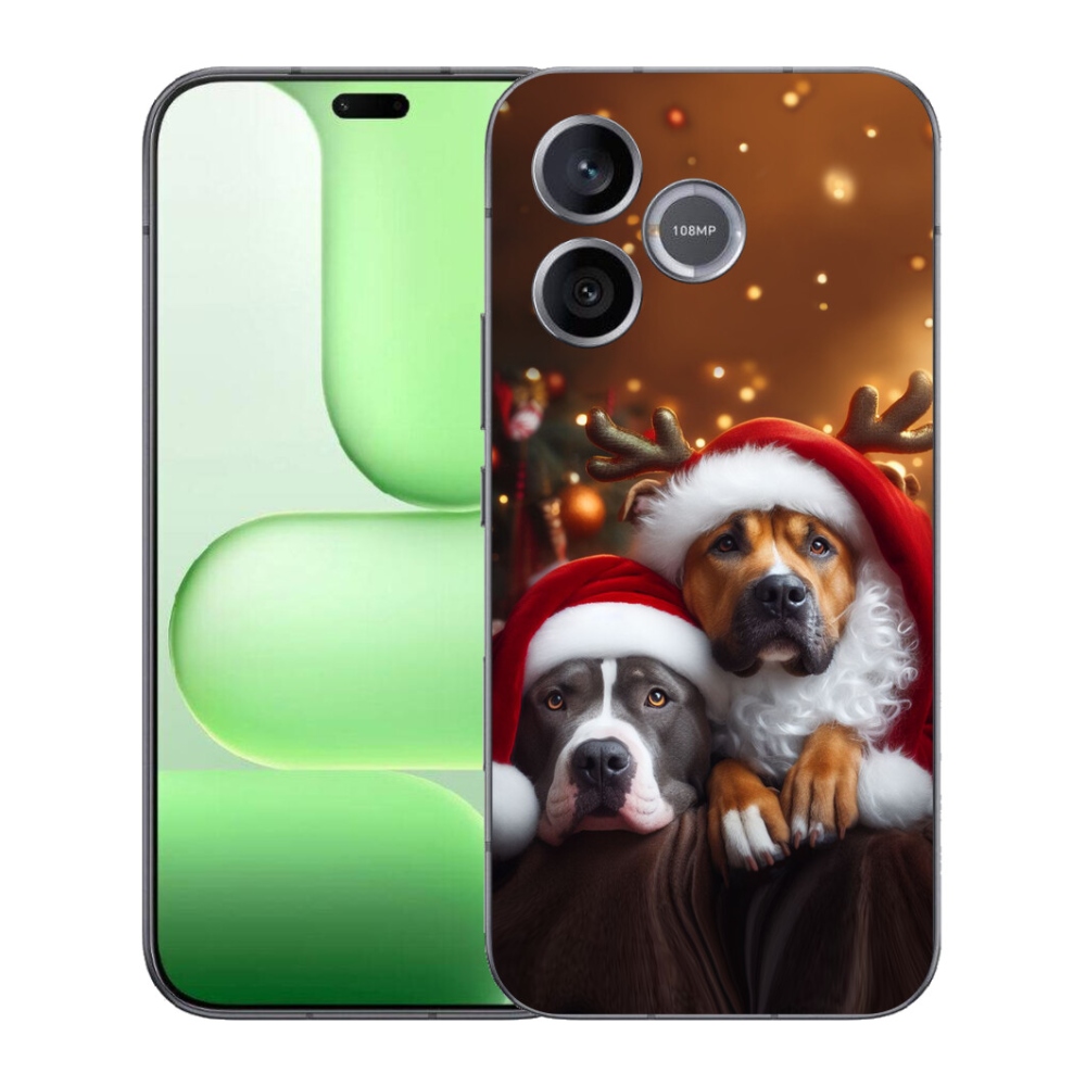 mmCase gél tok a Honer 600 Lite-hez – karácsonyi kutyák
