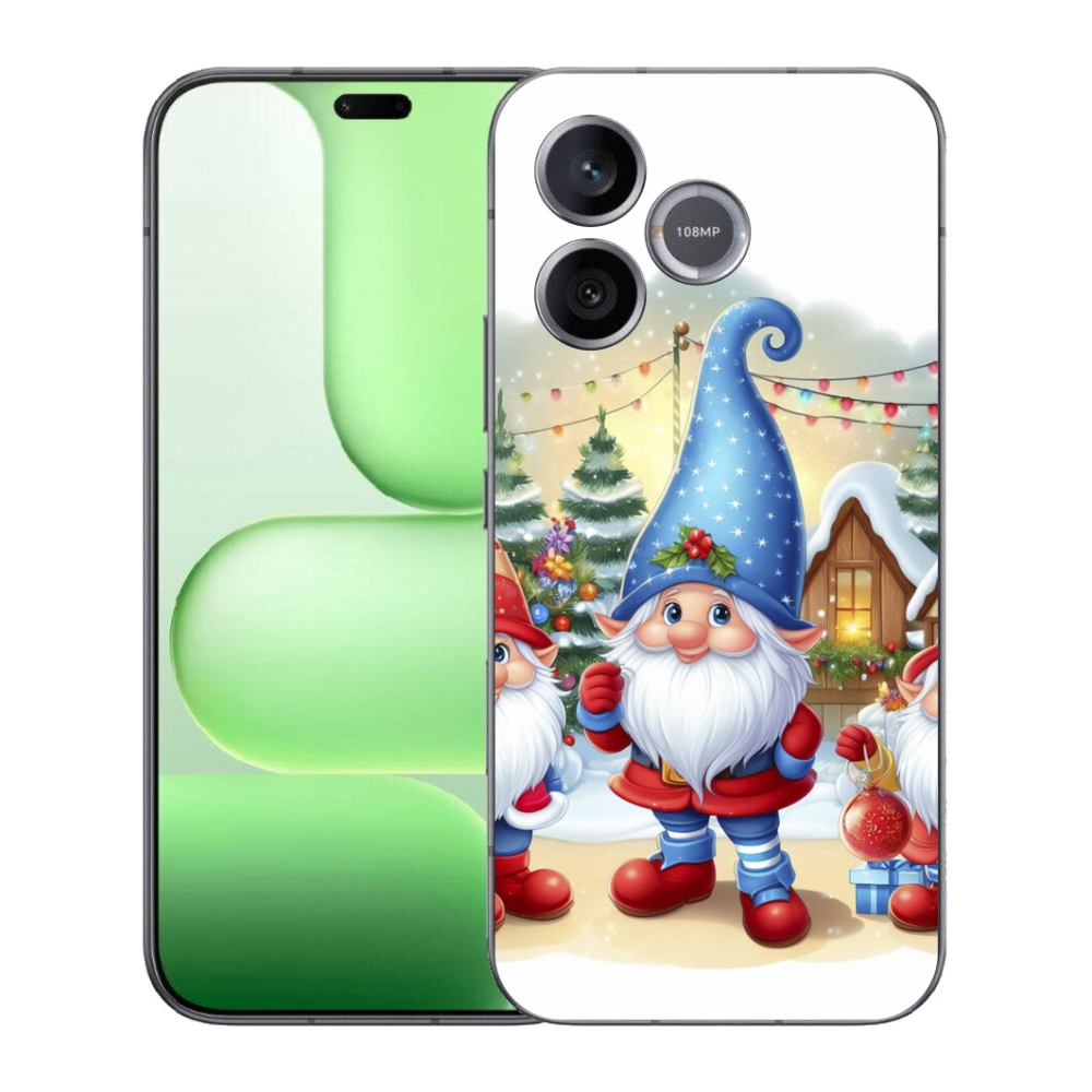 mmCase gél tok a Honer 600 Lite-hez – karácsonyi manók