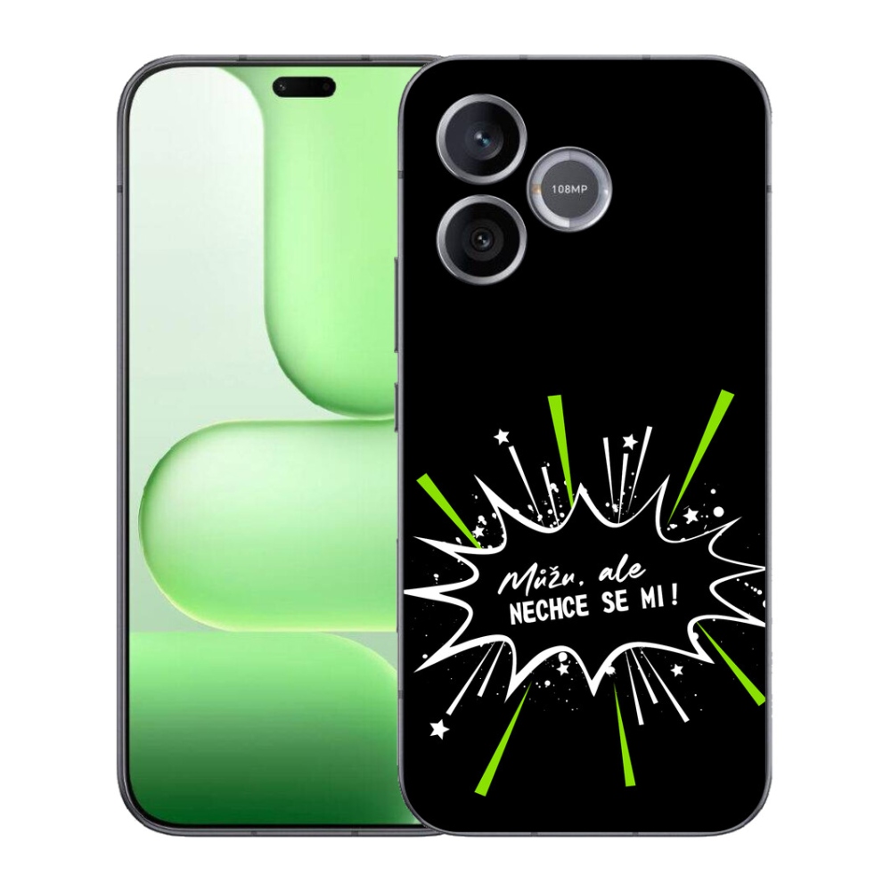 mmCase géltok a Honer 600 Lite-hoz – vicces felirat, 11, fekete háttér