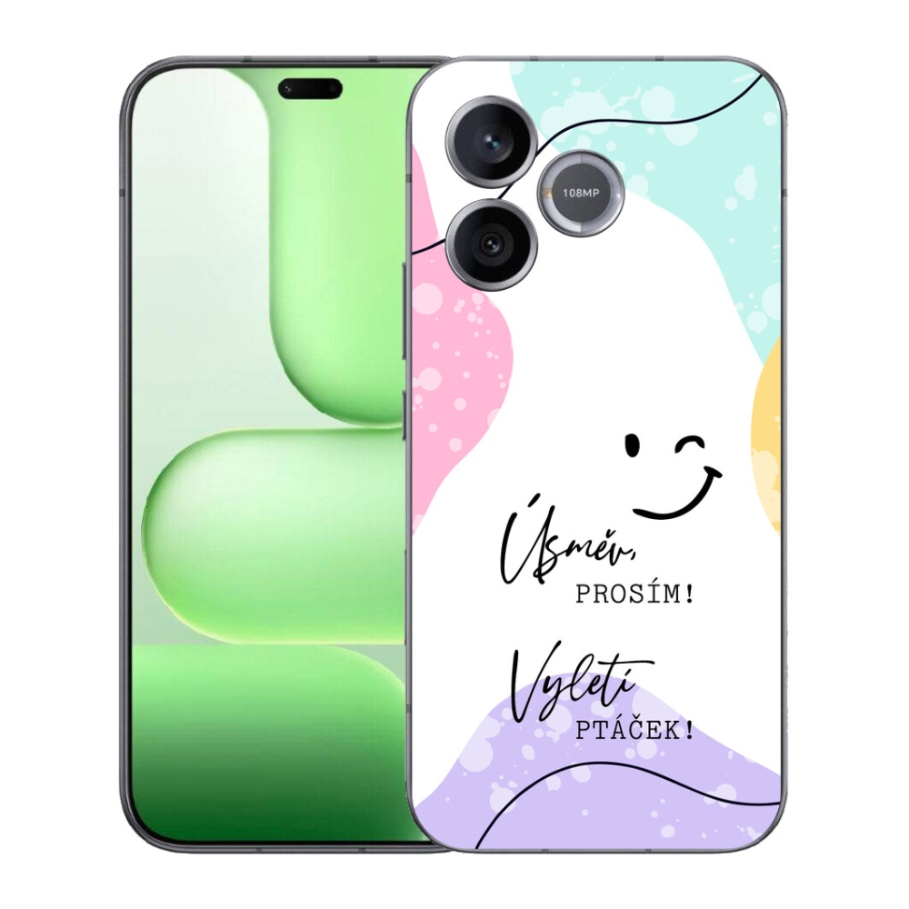 mmCase gélhuzat a Honer 600 Lite-hez – vicces felirat, 4 fehér háttér