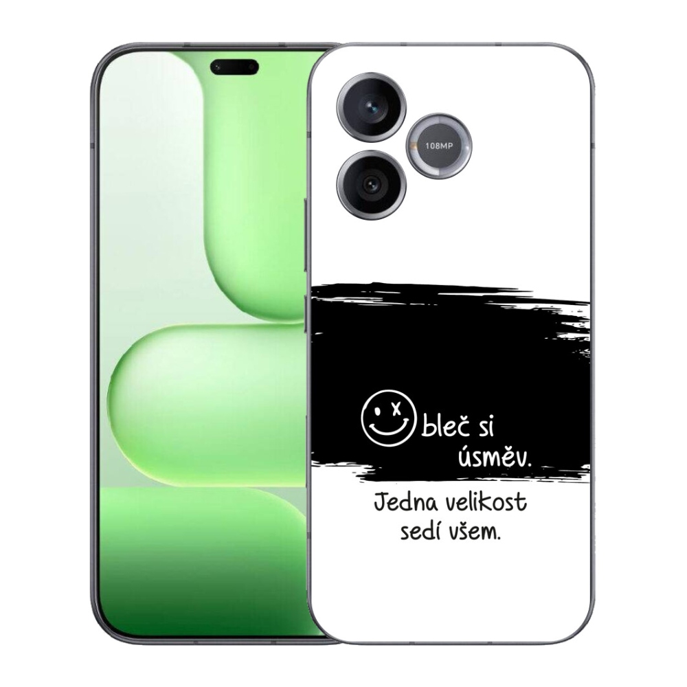 mmCase gélhuzat a Honer 600 Lite-hez – vicces felirat, 8 fekete-fehér háttér