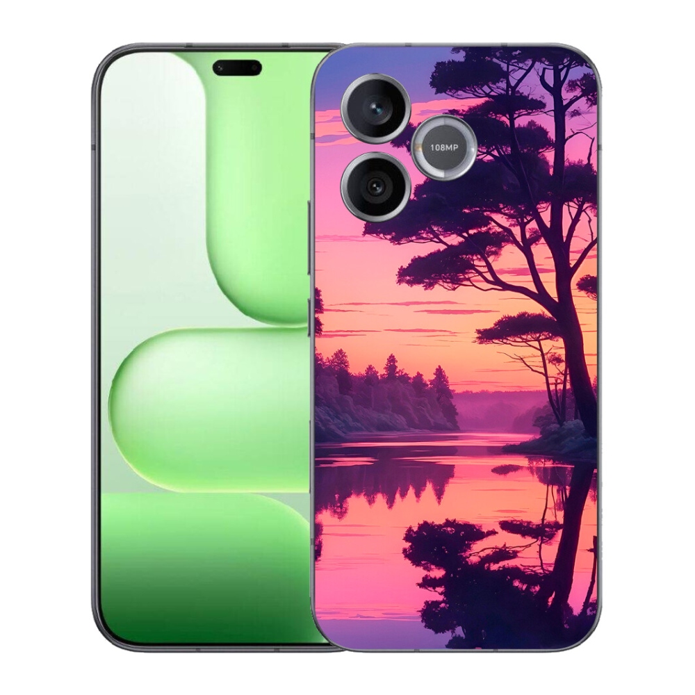 mmCase géltok a Honer 600 Lite-hez – naplemente a tó felett