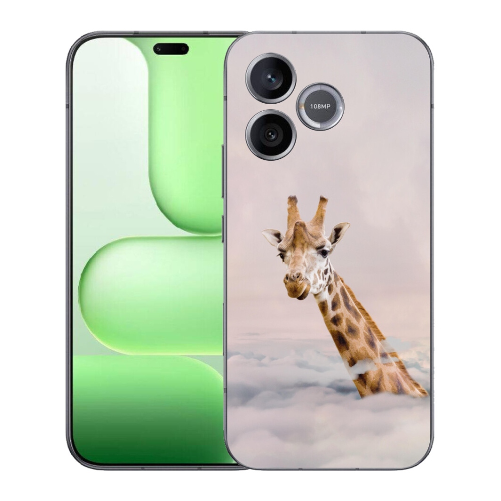 mmCase gél tok a Honer 600 Lite-hez – zsiráf a felhők között