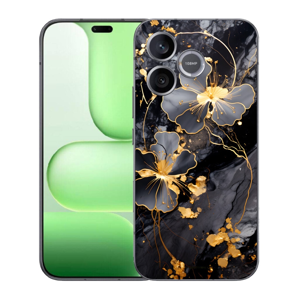 mmCase géltok a Honer 600 Lite-hez – arany virágok