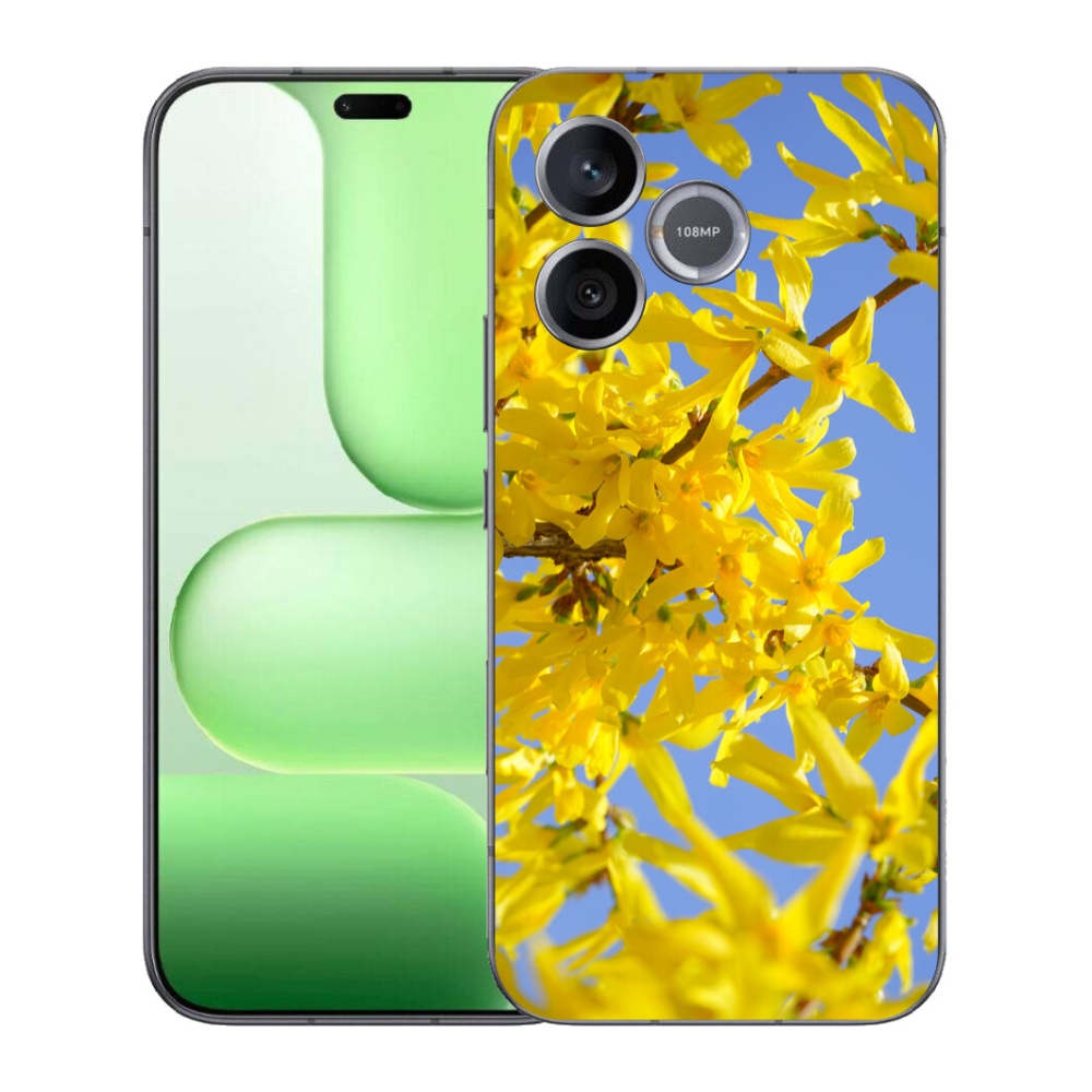 mmCase gél tok a Honer 600 Lite-hez – sárga virágok