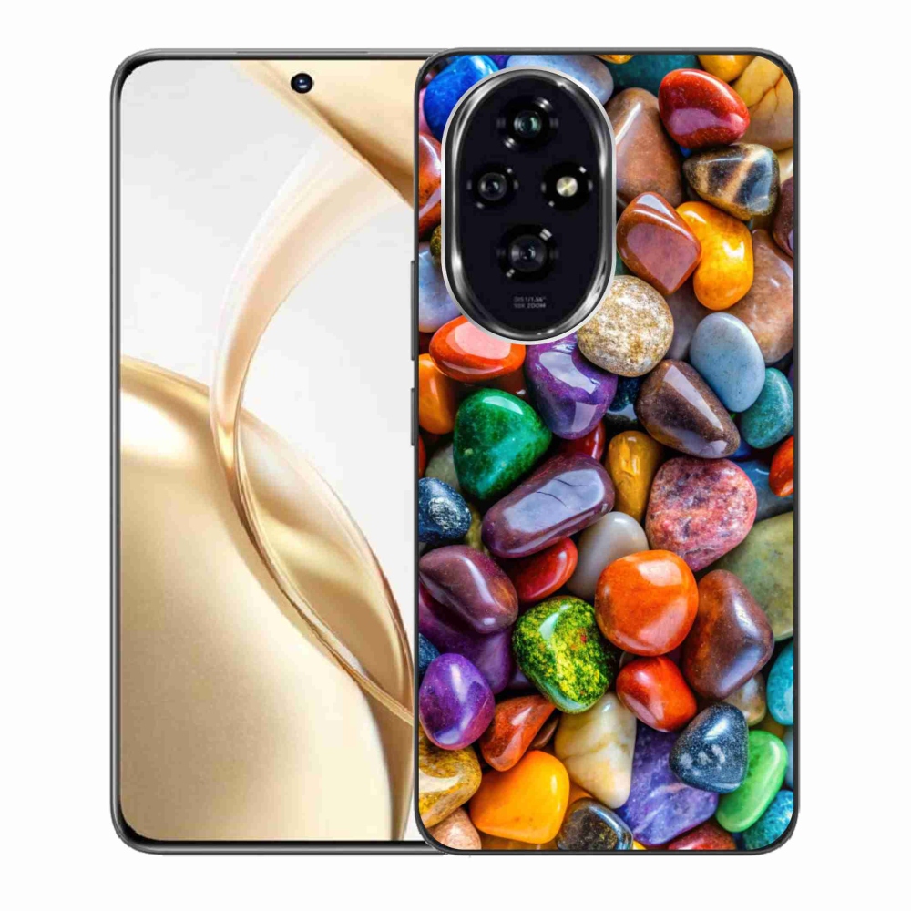 Zselés borítás mmCase a Honor 200 5G készülékhez - színes strasszkövek