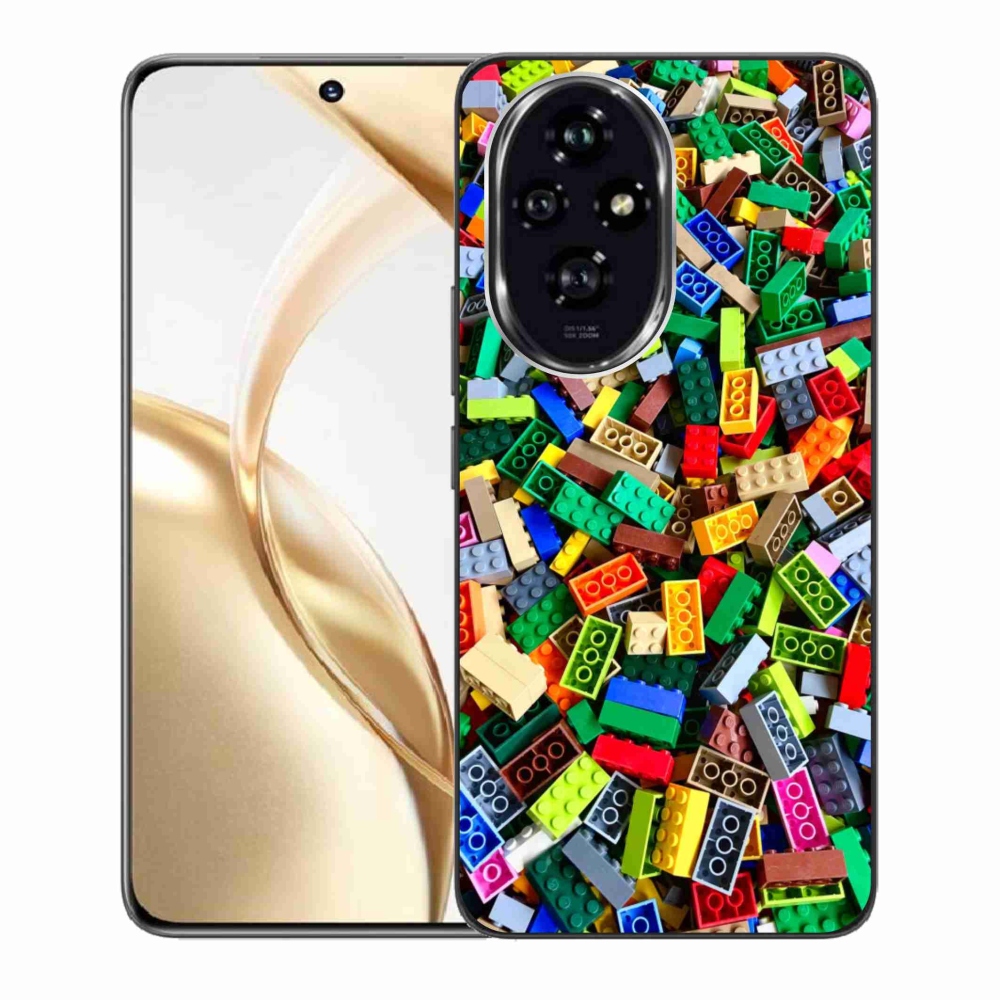 Zselés borítás mmCase a Honor 200 5G készülékhez - színes építőelemek