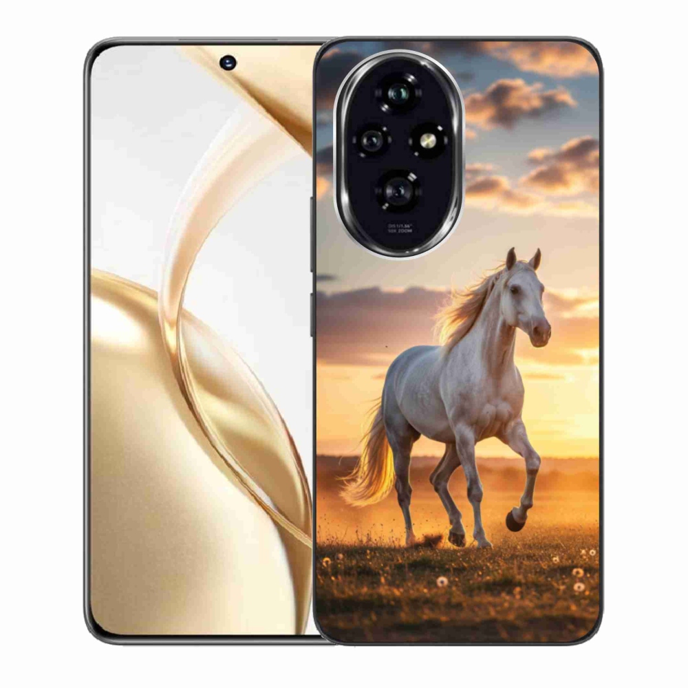 Zselés borítás mmCase a Honor 200 5G-hez - futó fehér ló 2