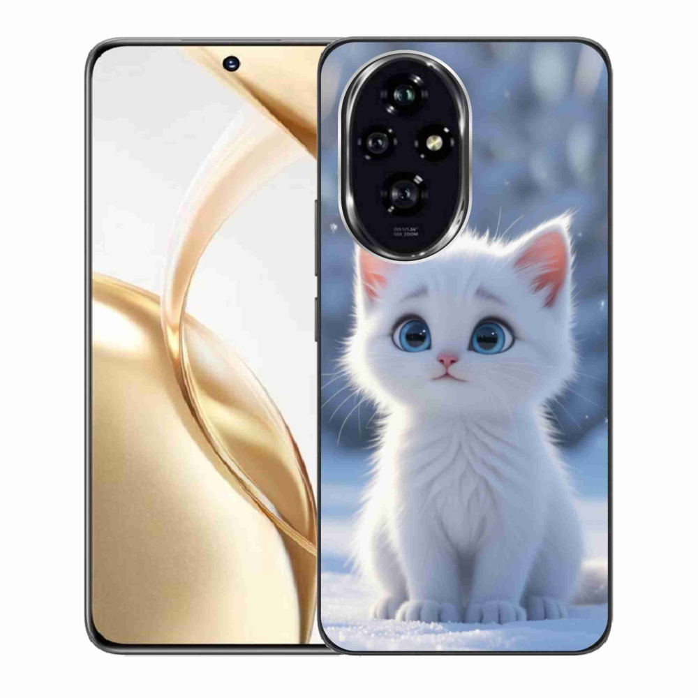 mmCase géltok az Honor 200 5G-hez – fehér cica 3
