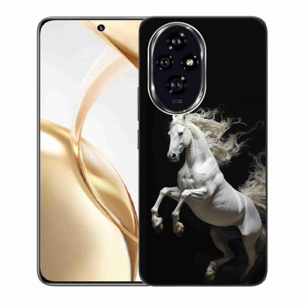 Zselés borítás mmCase a Honor 200 5G-hez - fehér ló 4
