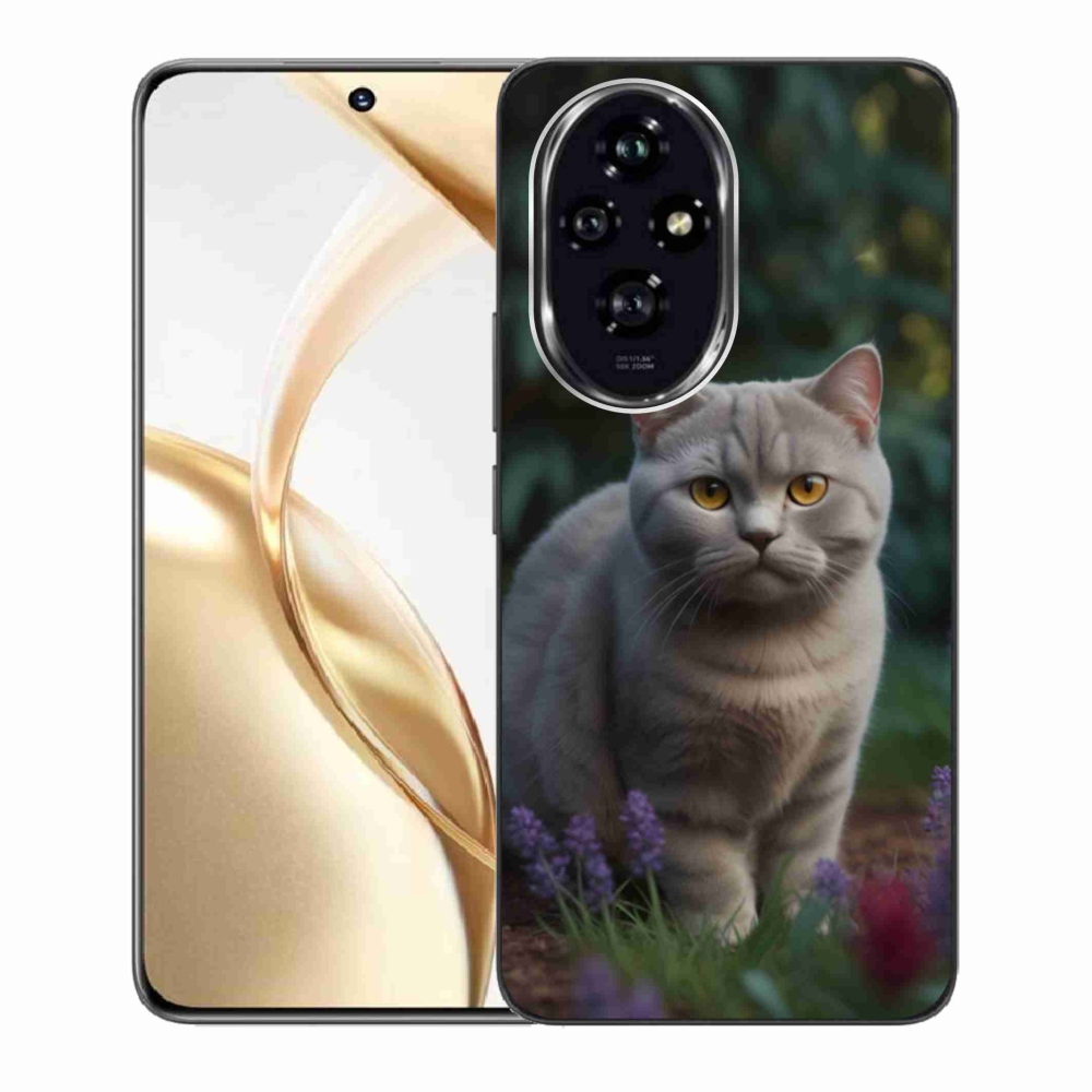 Zselés borítás mmCase a Honor 200 5G készülékhez - Brit macska
