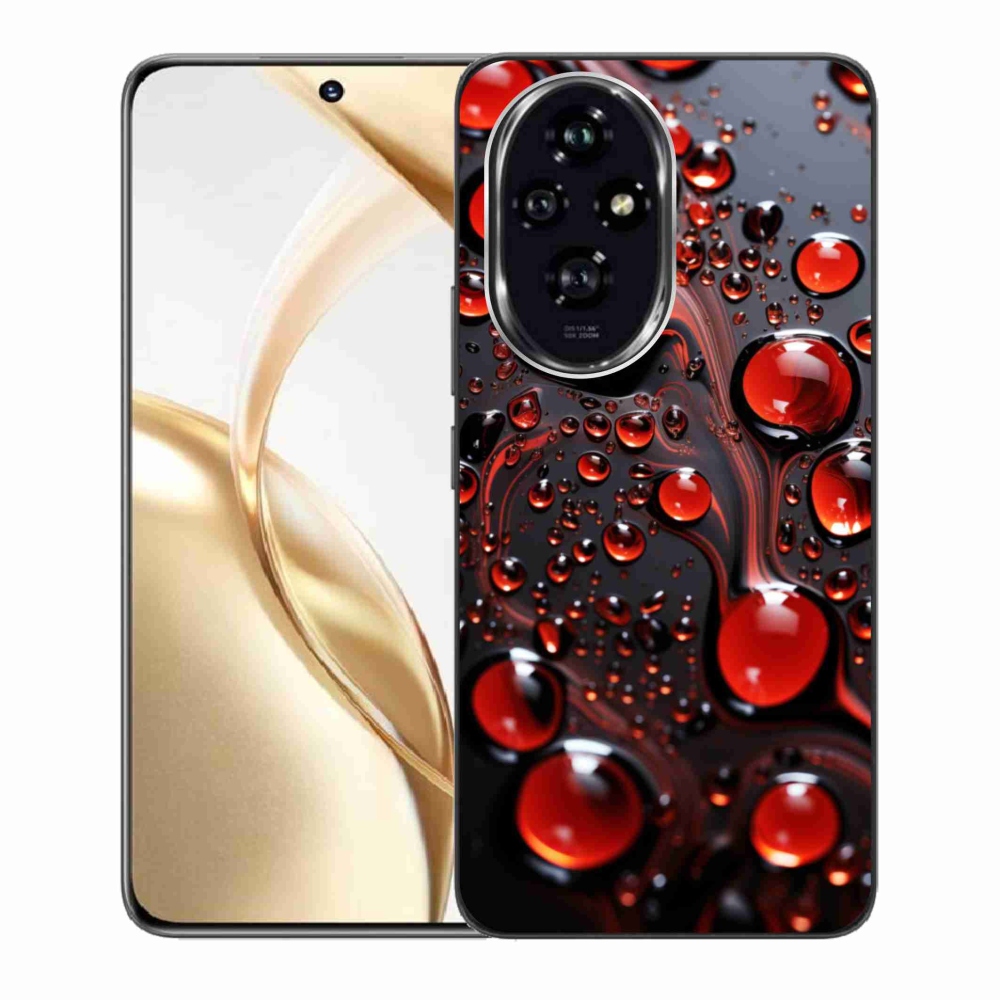 Zselés borító mmCase a Honor 200 5G-hez - piros csepp 2