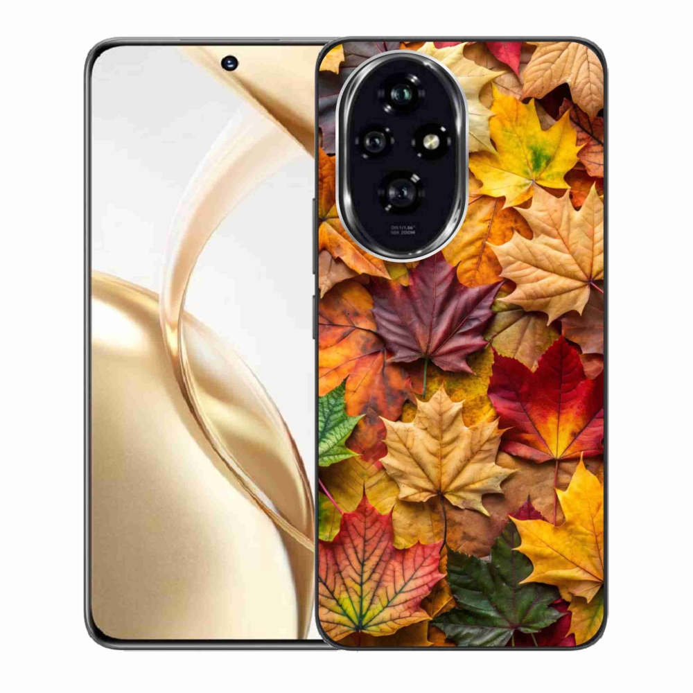 Zselés borító mmCase a Honor 200 5G készülékhez - juharlevelek 2