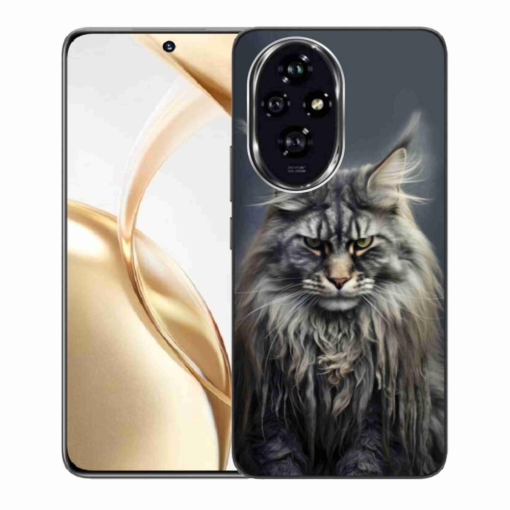 Zselés borítás mmCase a Honor 200 5G számára - macskaszemmel 4