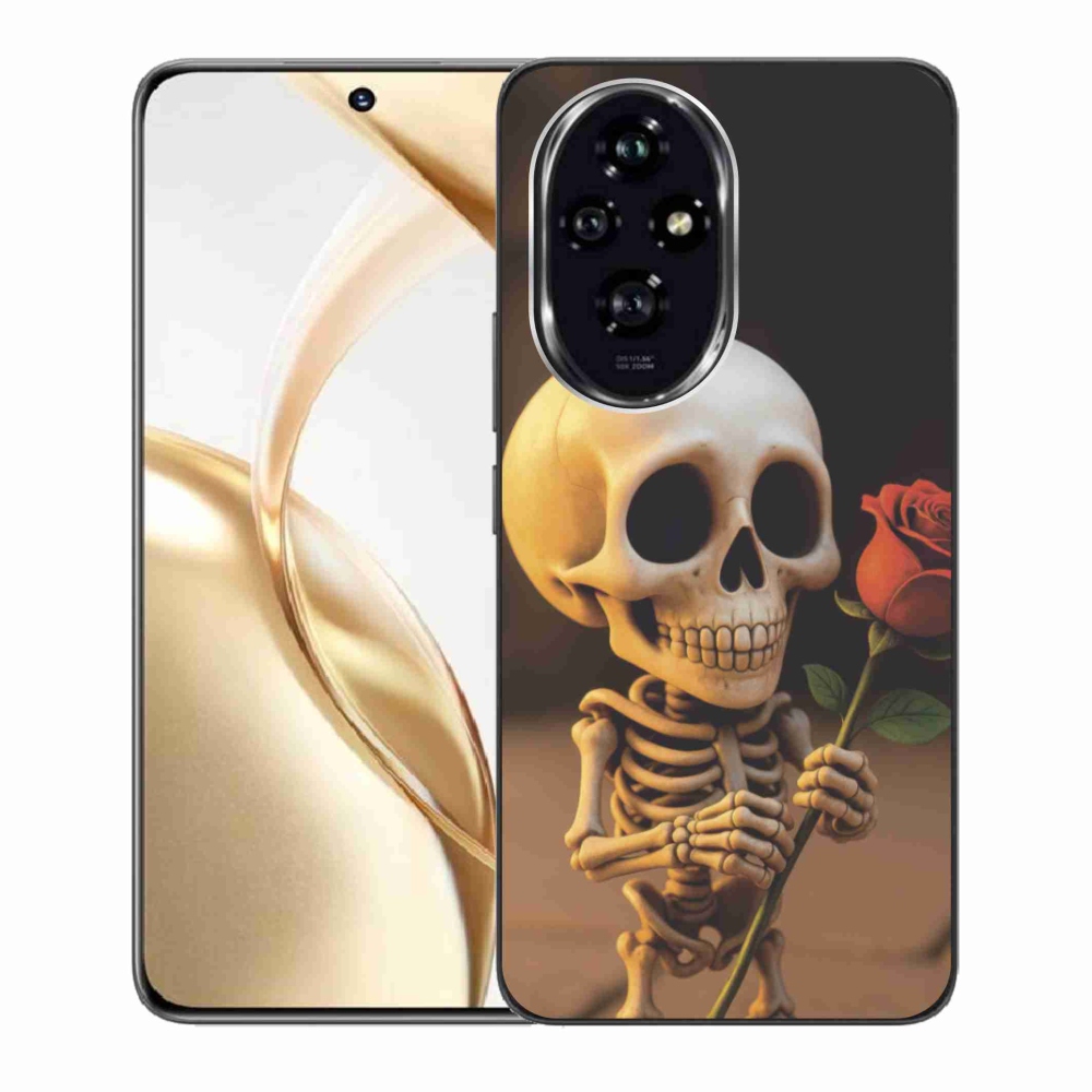 Zselés borítás mmCase a Honor 200 5G-hez - csontváz rózsával