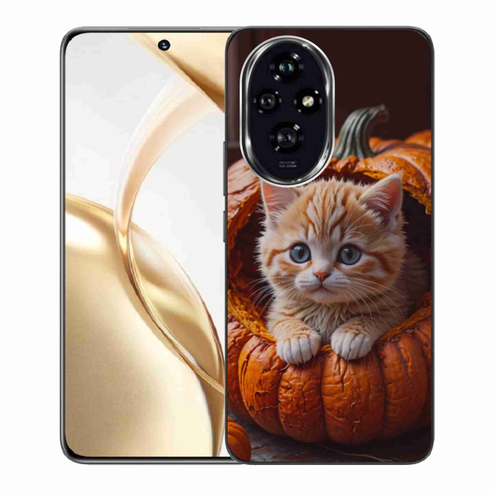 Zselés borítás mmCase a Honor 200 5G készülékhez - cica és tök 2