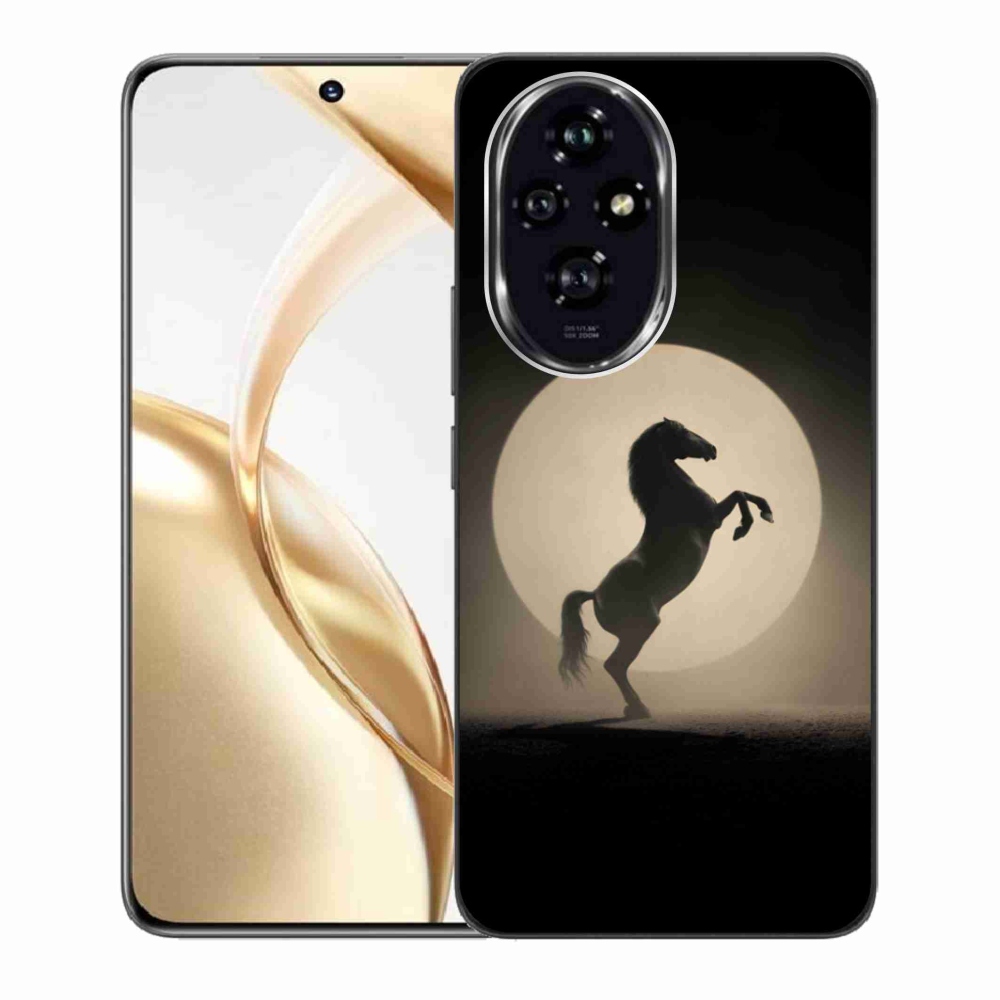Zselés borítás mmCase a Honor 200 5G számára - ló sziluettben