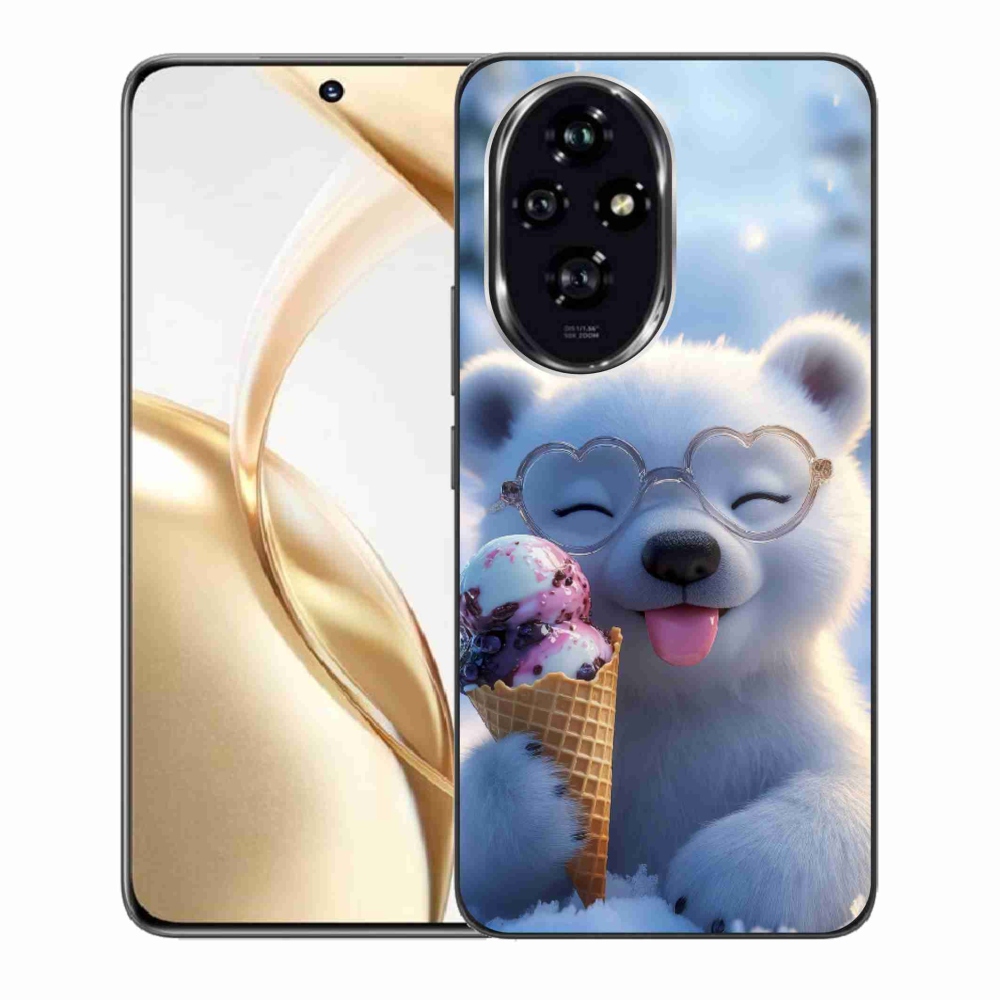 mmCase gél tok az Honor 200 5G-hez – mackó fagylalttal