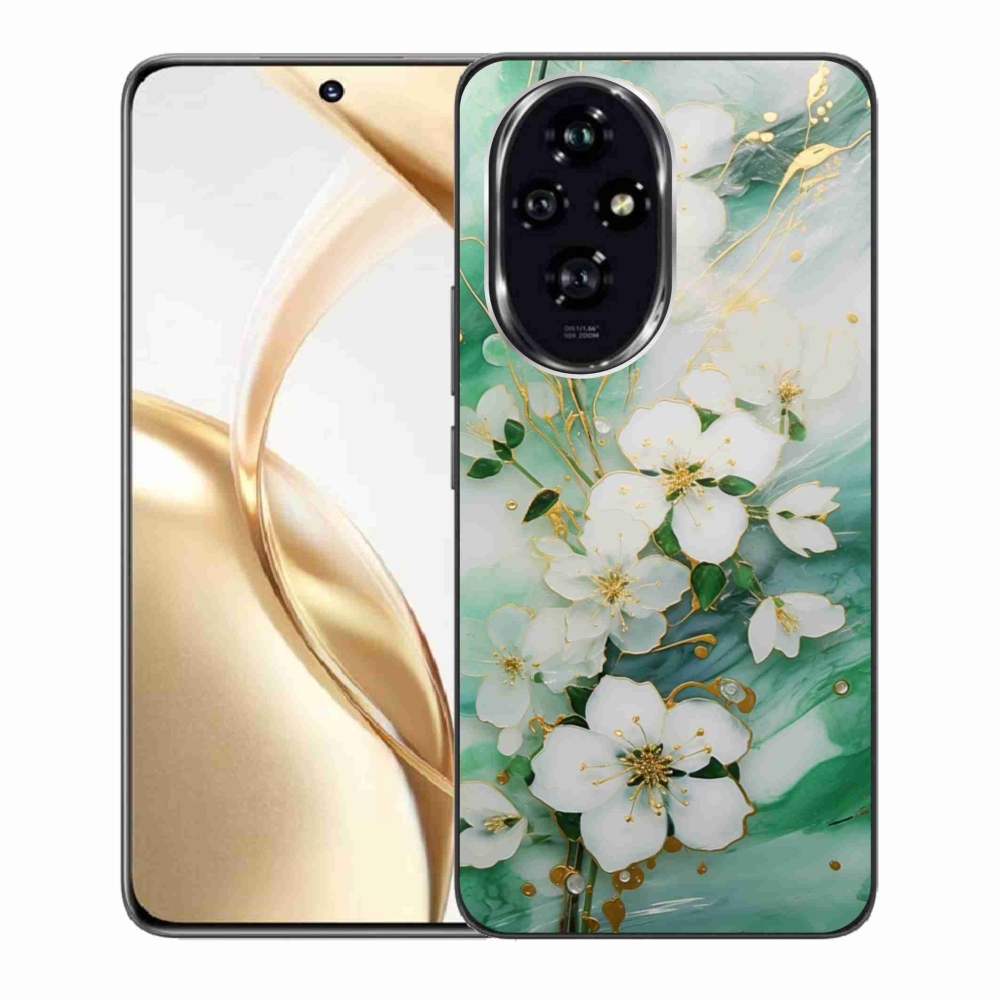 Zselés borító mmCase a Honor 200 5G számára - finom virágok