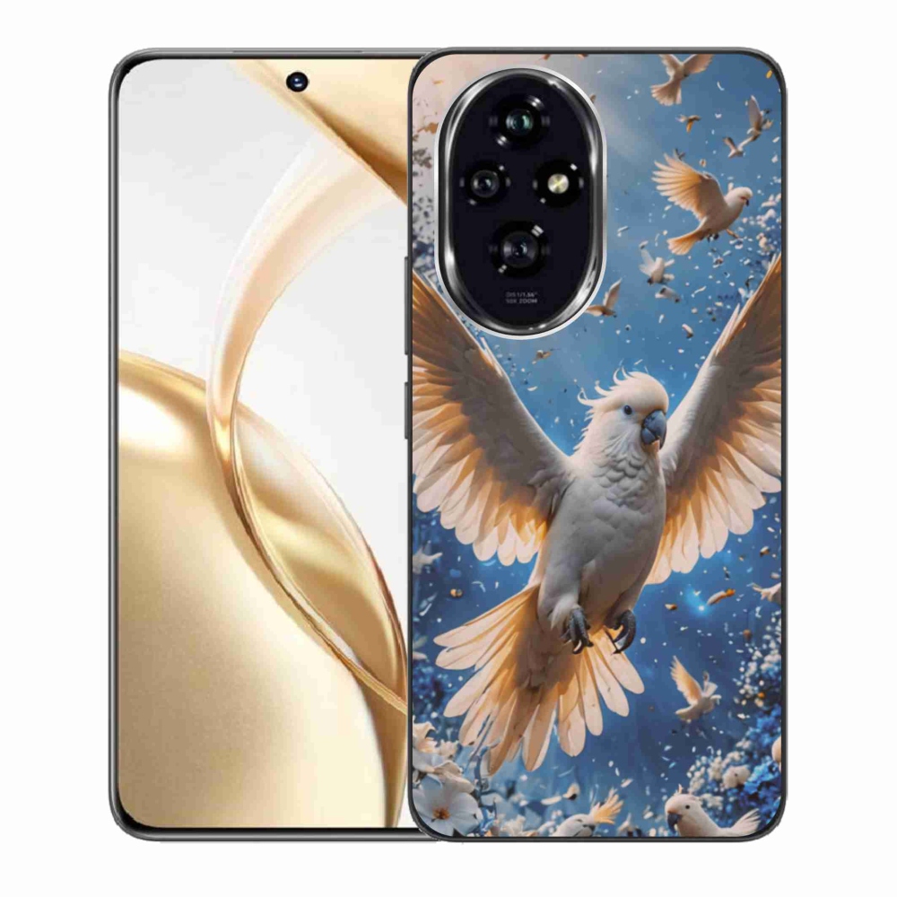 Zselés borítás mmCase a Honor 200 5G készülékhez - papagáj kakadu