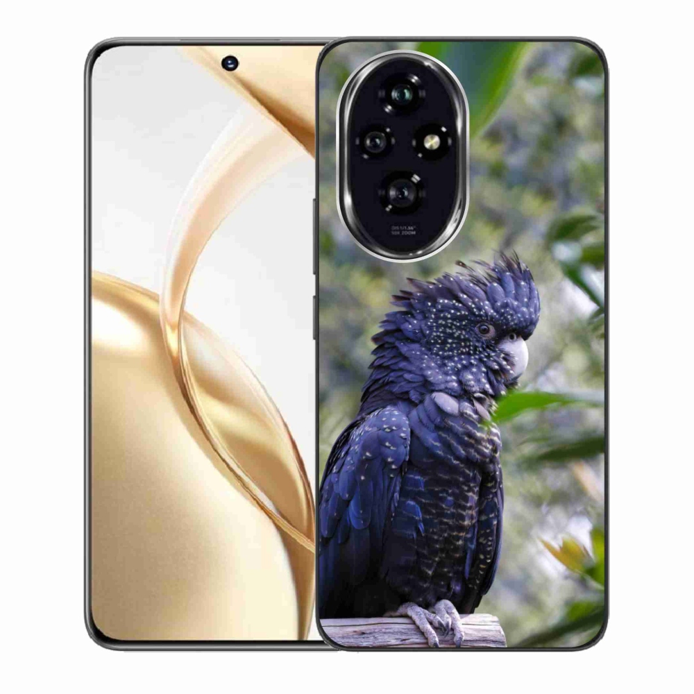 mmCase géltok az Honor 200 5G-hez – fekete kakadu papagáj