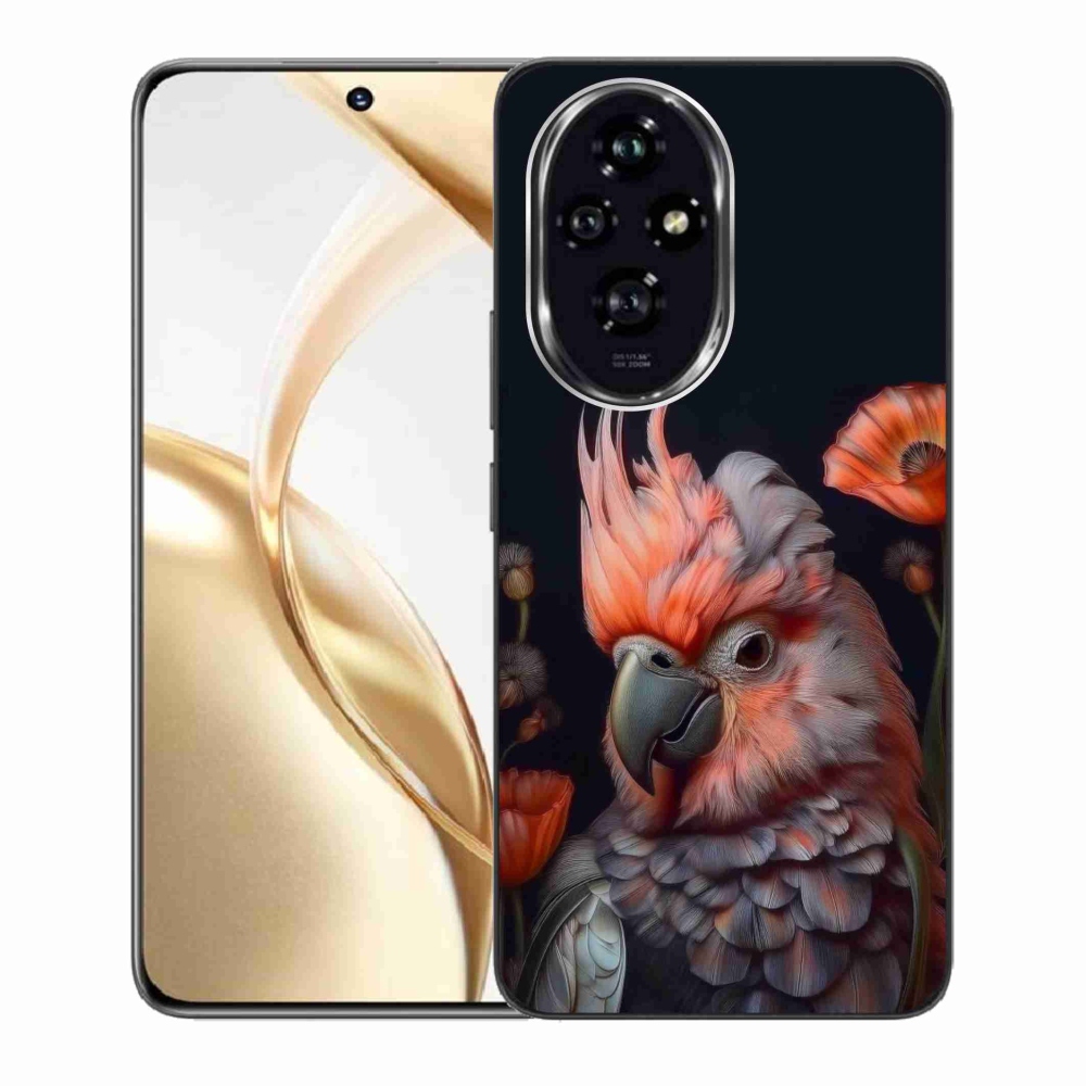 mmCase géltok az Honor 200 5G-hez – színes kakadu papagáj