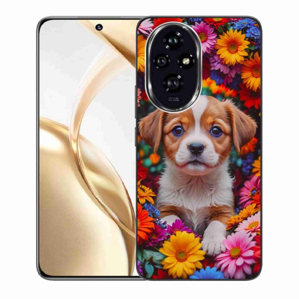 Zselés borítás mmCase a Honor 200 5G számára - aranyos kiskutya