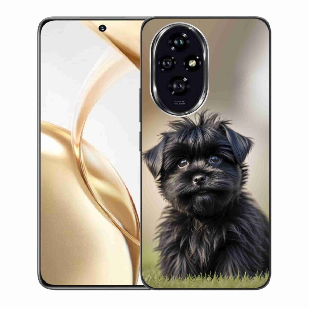 mmCase géltok az Honor 200 5G-hez – aranyos fekete kutyus