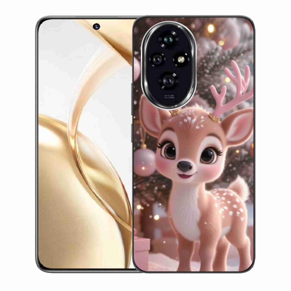 Zselés borító mmCase a Honor 200 5G készülékhez - aranyos rénszarvas