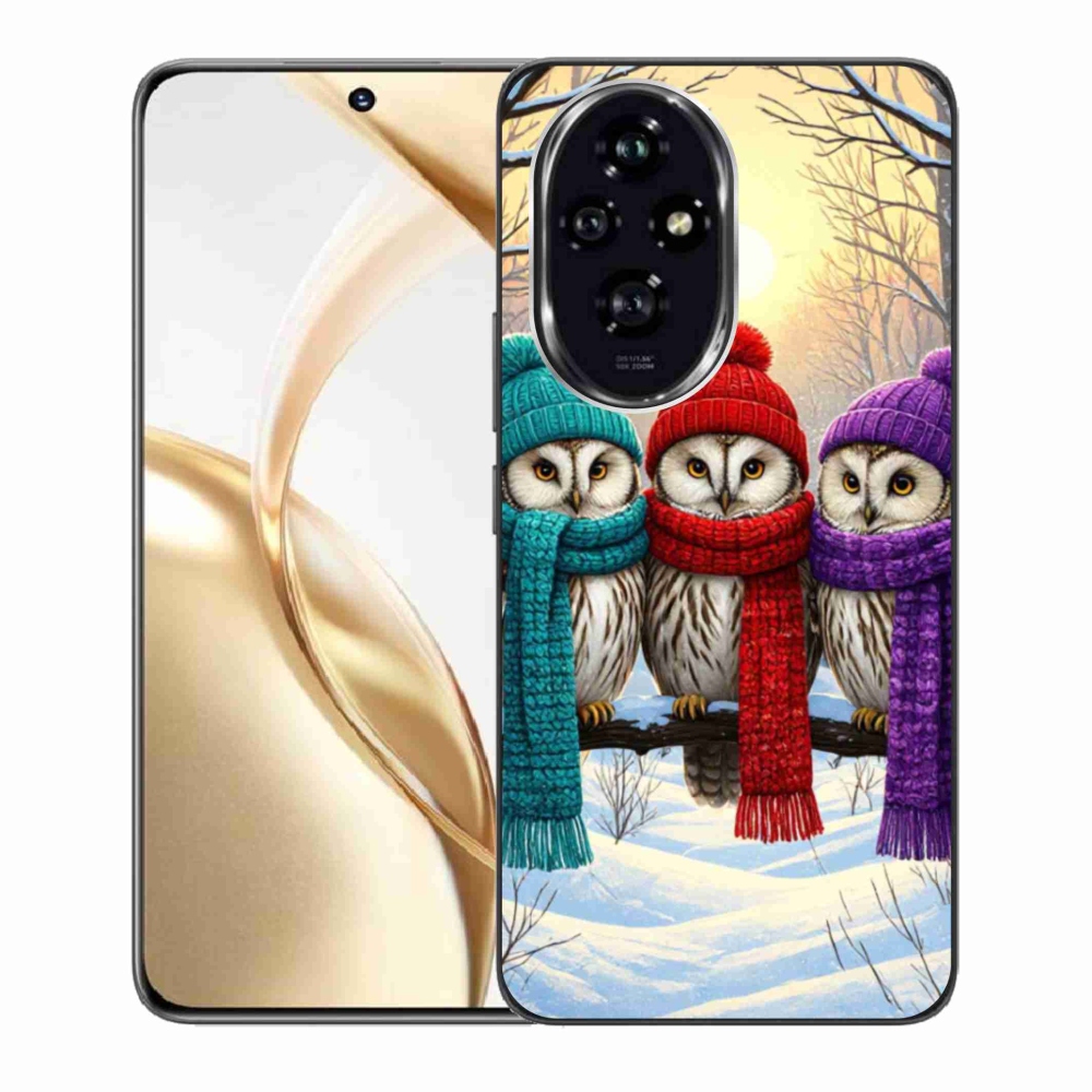 Zselés borítás mmCase a Honor 200 5G készülékhez - bagolybarátok