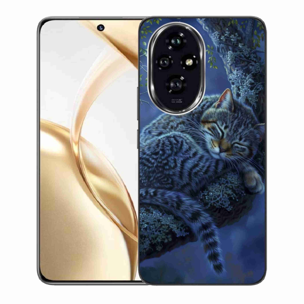 Zselés borító mmCase a Honor 200 5G készülékhez - alvó macska