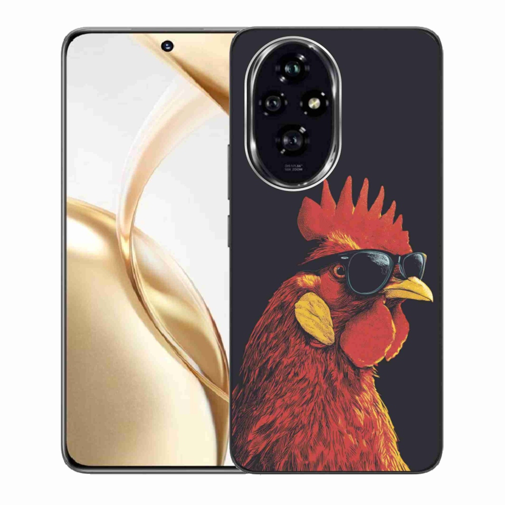 Zselés borítás mmCase a Honor 200 5G számára - stílusos kakas