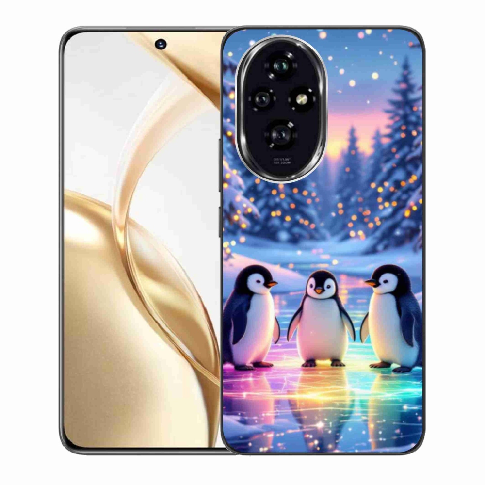 Zselés borító mmCase a Honor 200 5G készülékhez - pingvinek