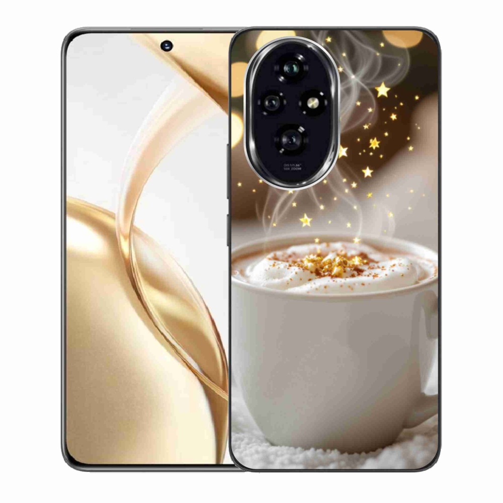 Zselés borítás mmCase a Honor 200 5G számára - Karácsonyi forró ital