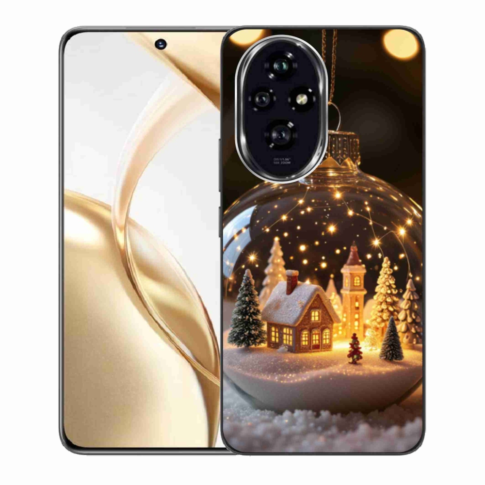 Zselés borítás mmCase a Honor 200 5G számára - Karácsonyi gömbök 3