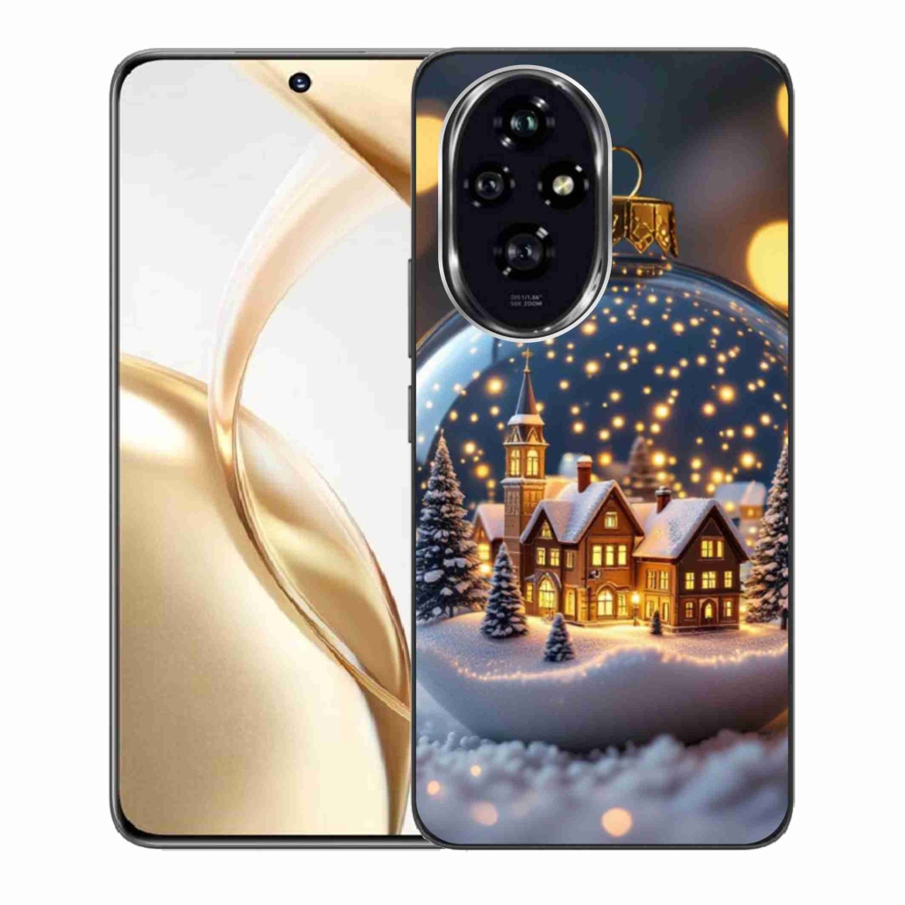 Zselés borítás mmCase a Honor 200 5G számára - Karácsonyi gömbök 4